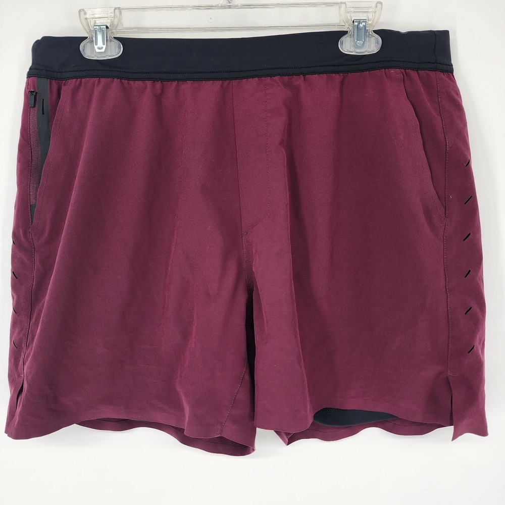 Ten Thousand Athletic Shorts - Maroon and Black